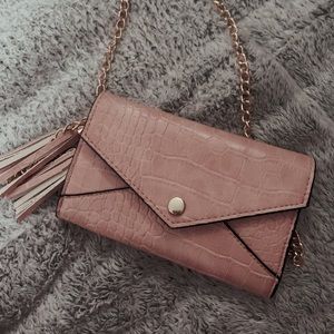 Snakeskin Crossbody Clutch